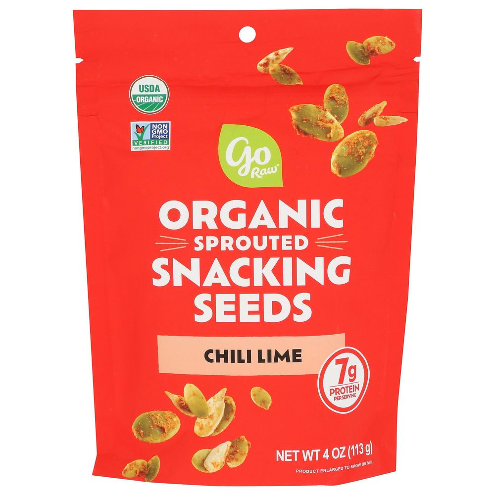 Go Raw Organic Chili Lime Sprouted Snacking Seeds, 4 Ounce -- 6 Per Case