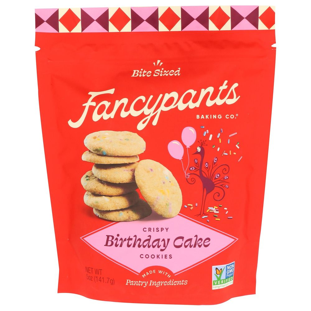 Fancypants Crispy Birthday Cake Cookies, 5 Ounce -- 6 Per Case