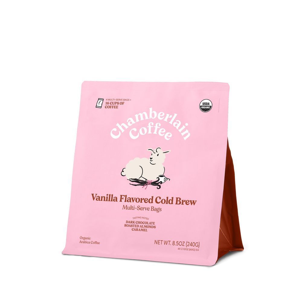 Chamberlain Coffee Organic Fluffy Lamb Vanilla Xl Cold Brew Coffee, 8.5 Ounce -- 6 Per Case