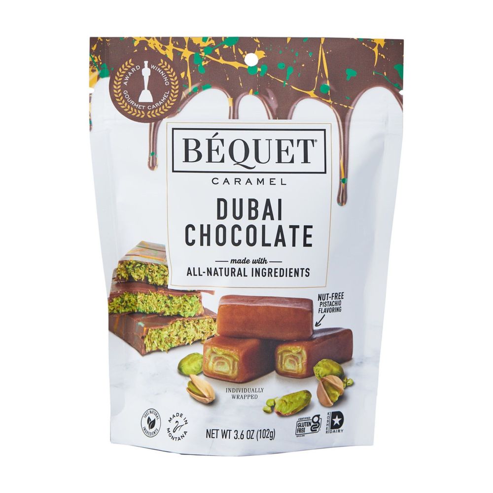 Bequet Caramel Dubai Chocolate, 3.6 Ounce -- 12 Per Case