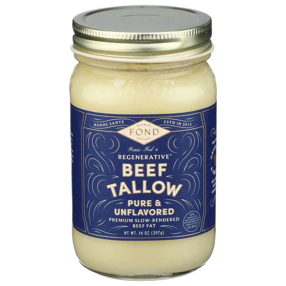 Fond Pure And Unflavored Beef Tallow, 14 Ounce -- 4 Per Case