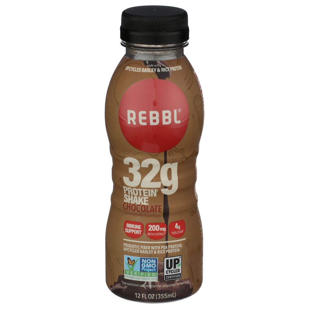 Rebbl Chocolate Protein Shake, 12 Fluid Ounce -- 12 Per Case