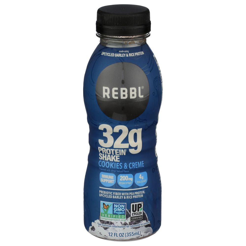 Rebbl Cookies And Creme Protein Shake, 12 Fluid Ounce -- 12 Per Case