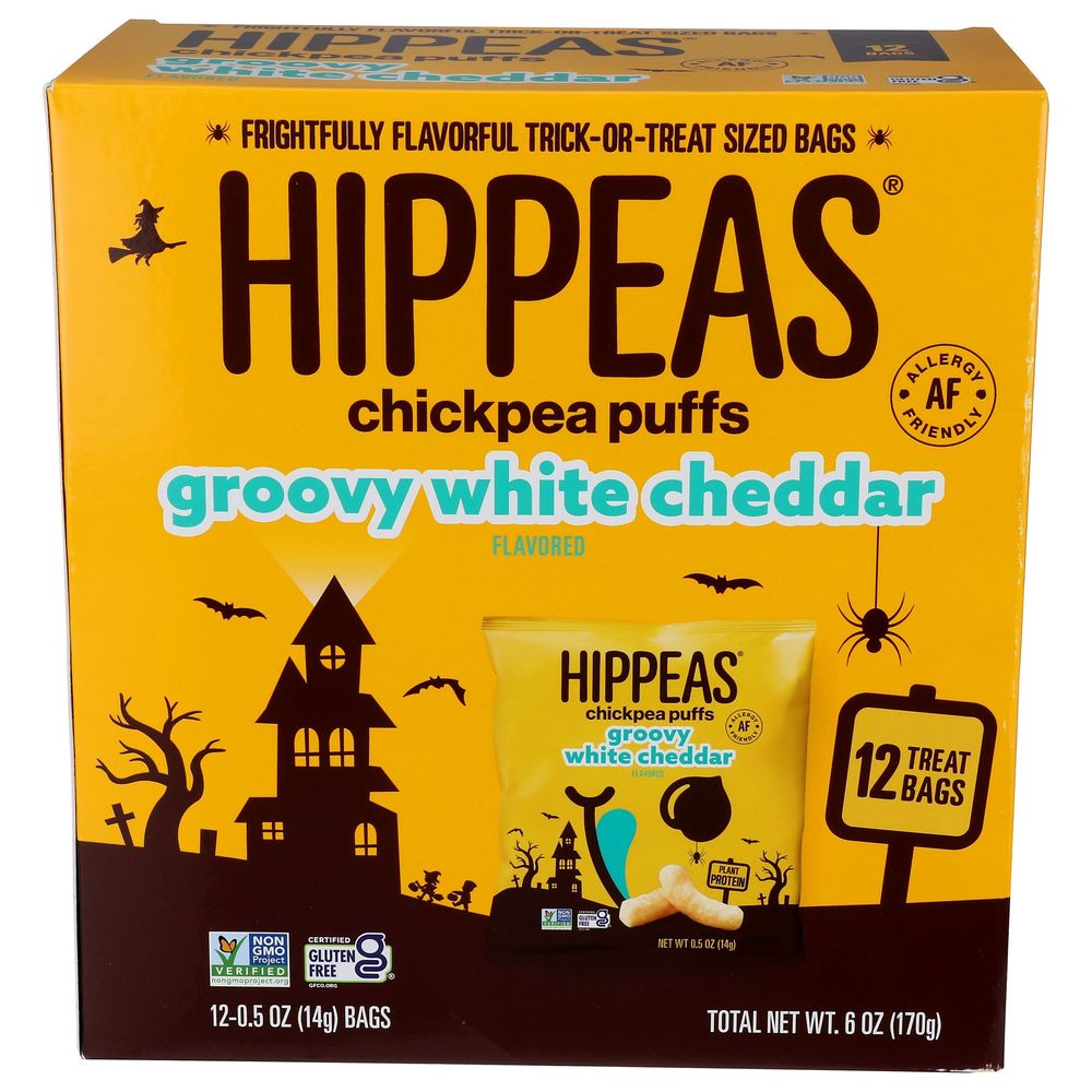 Groovy White Cheddar Chickpea Puffs