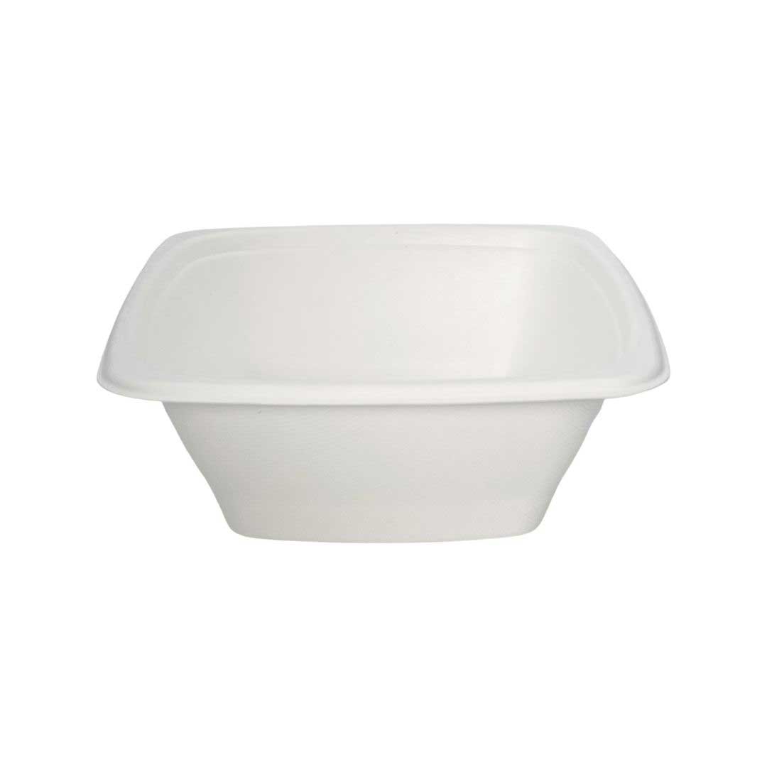 Responsible Products Square No-pfas Added Compostable Molded Fiber Bowl, 24 Ounce Capacity -- 400 Per Case