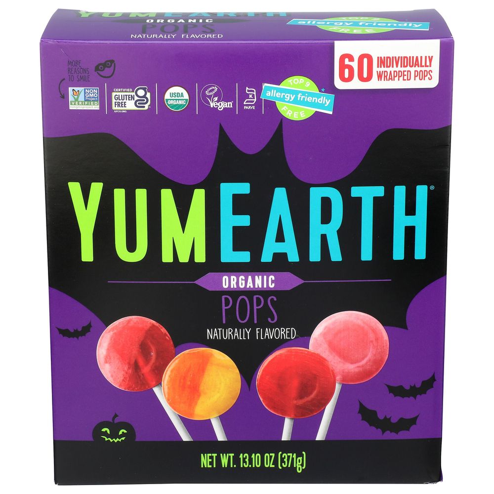 Yumearth Organic Halloween Lollipops, 13.1 Ounce -- 6 Per Case