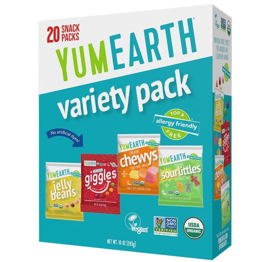 Yumearth Organic Vegan Candy - Variety Pack, 10 Ounce -- 6 Per Case