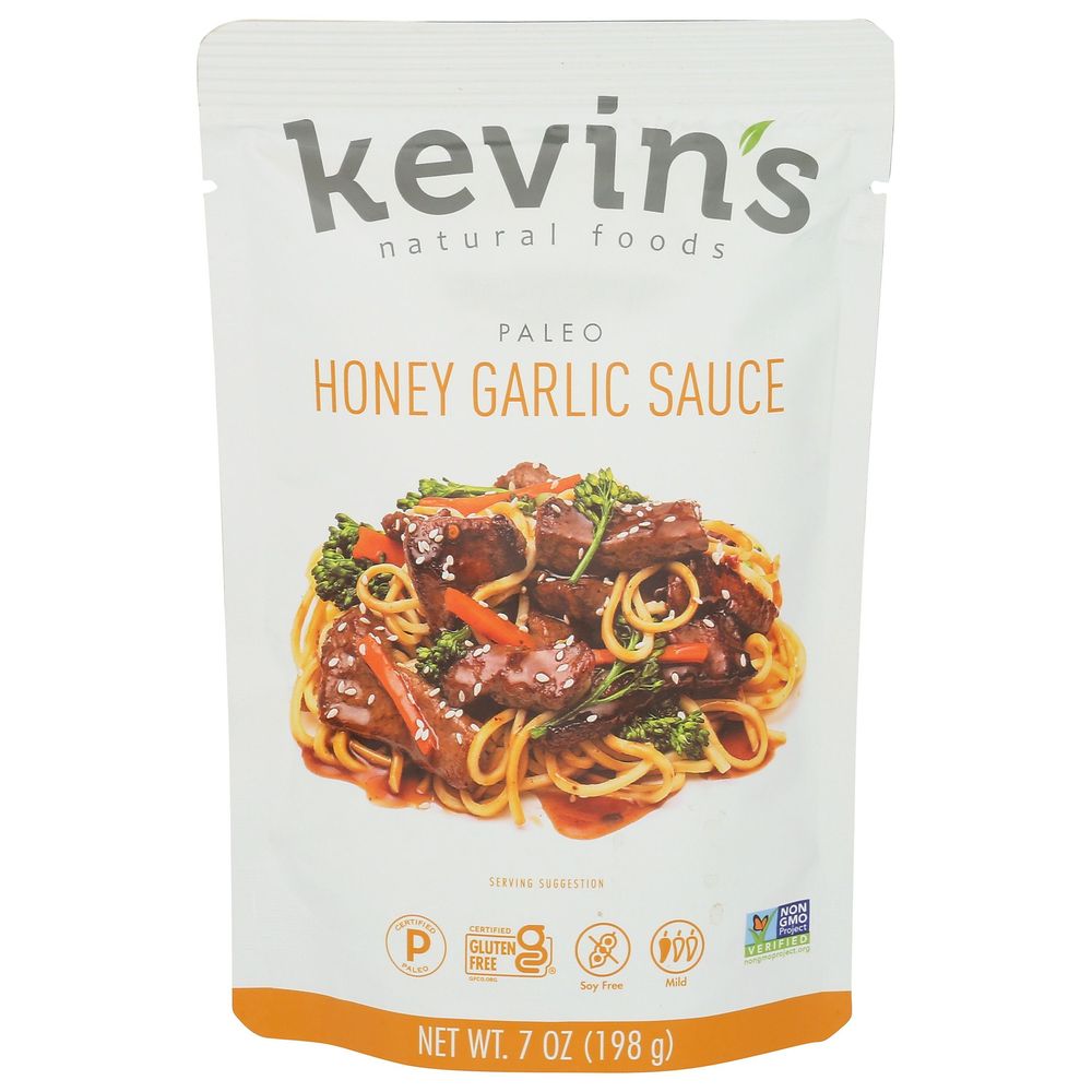 Kevin's Natural Foods Honey Garlic Sauce, 7 Ounce -- 12 Per Case