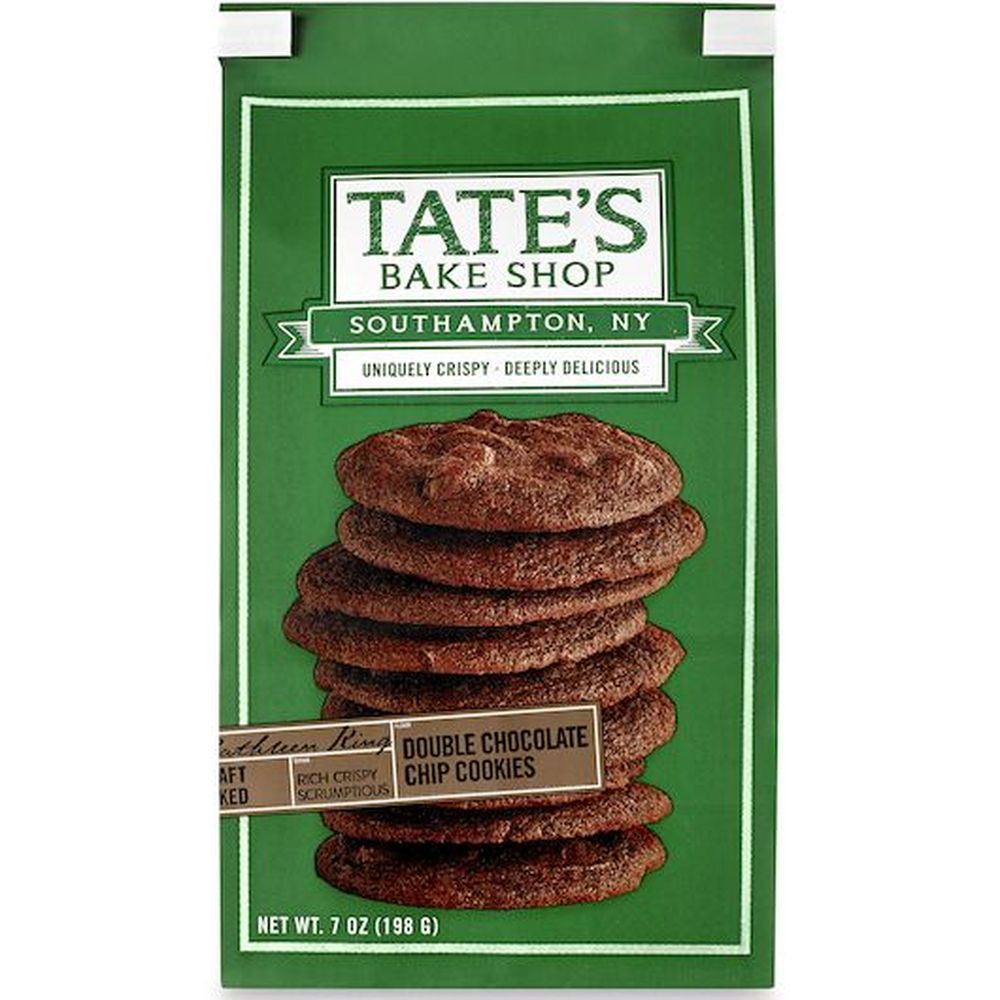 Tate's Bake Shop Double Chocolate Chip Cookies, 7 Ounce -- 12 Per Case