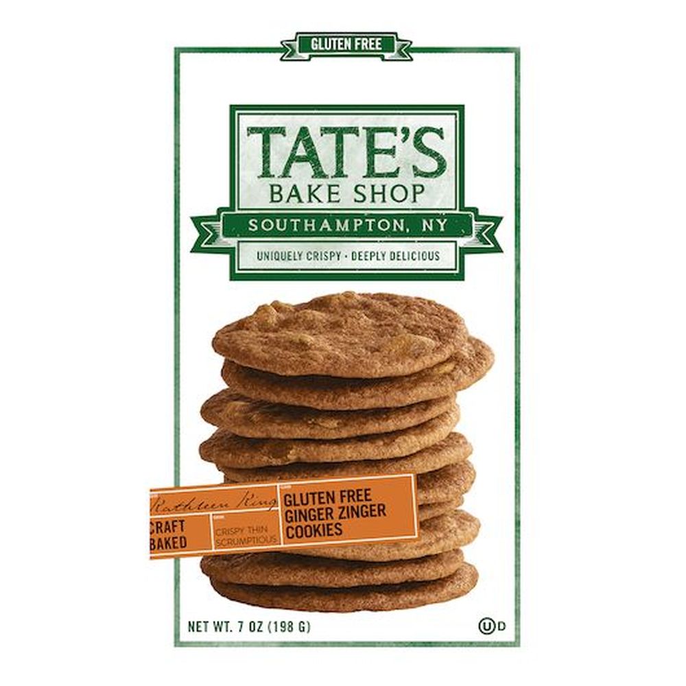 Tate's Bake Shop Gluten Free Ginger Zinger Cookies, 7 Ounce -- 12 Per Case