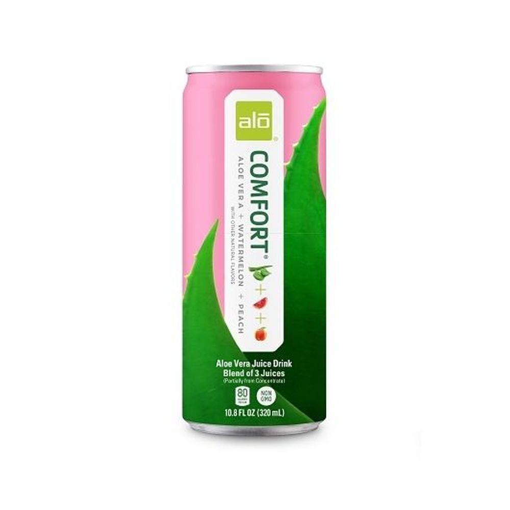 Alo Comfort Aloe Vera Juice With Watermelon And Peach, 10.8 Ounce -- 12 Per Case