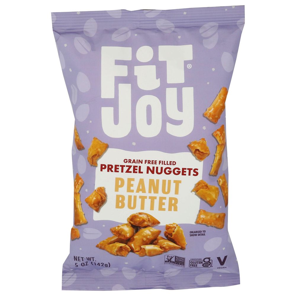 Fitjoy Grain Free Peanut Butter Filled Pretzel Nuggets, 5 Ounce -- 8 Per Case