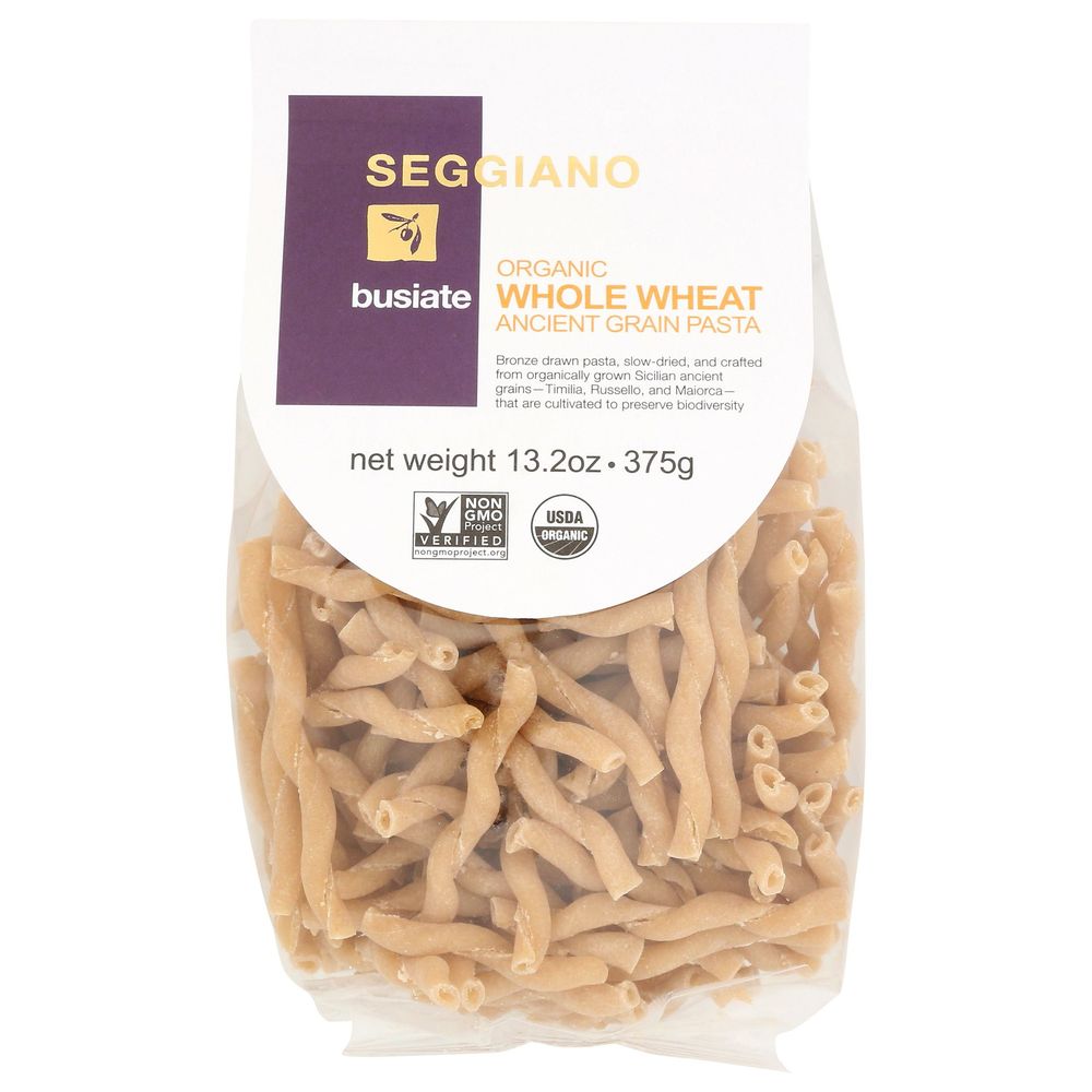 Seggiano Organic Busiate Whole Wheat Ancient Grain Pasta, 13.2 Ounce -- 6 Per Case