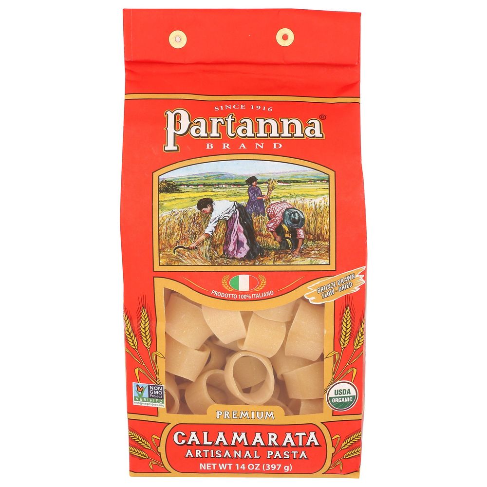 Partanna Organic Calamarata Artisanal Pasta, 14 Ounce -- 6 Per Case