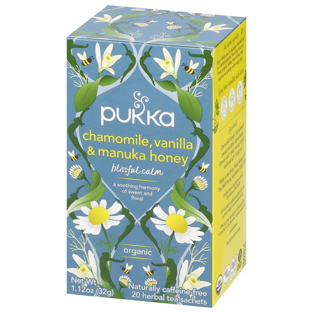 Organic Chamomile Vanilla And Manuka Honey Herbal Tea