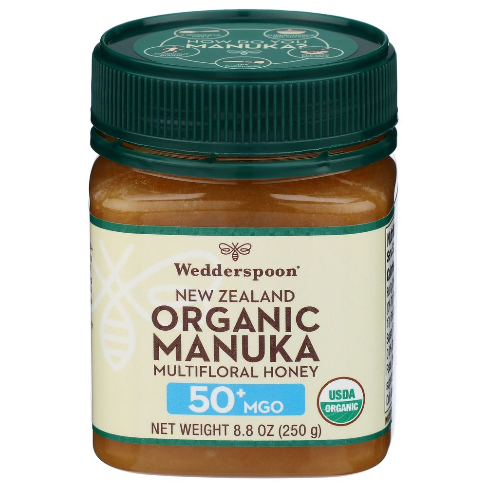 Wedderspoon Organic Mgo 50 Plus Raw Manuka Multifloral Honey, 8.8 Ounce -- 6 Per Case