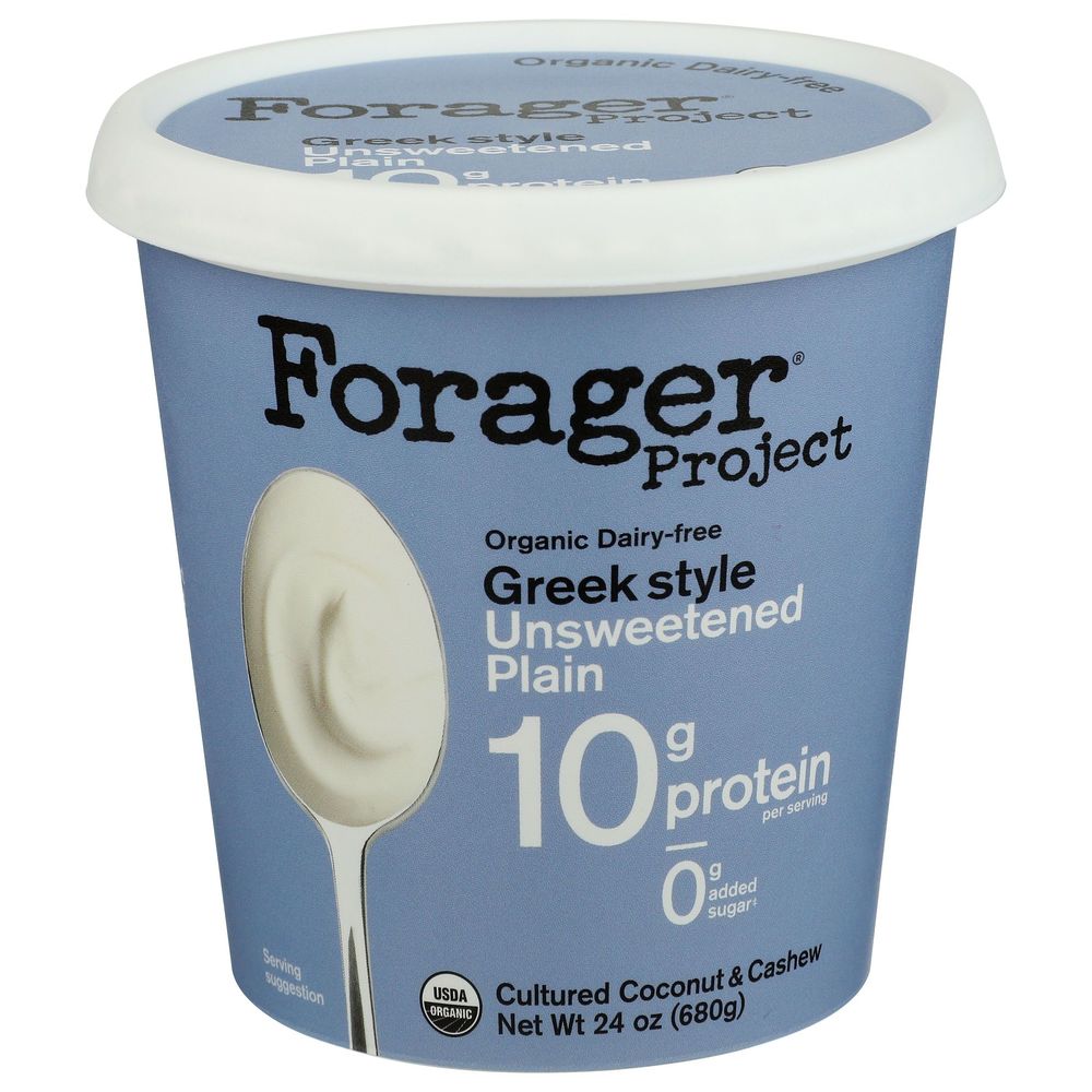 Organic Unsweetened Plain Cultured Coconut and Cashew Greek Style Yogurt