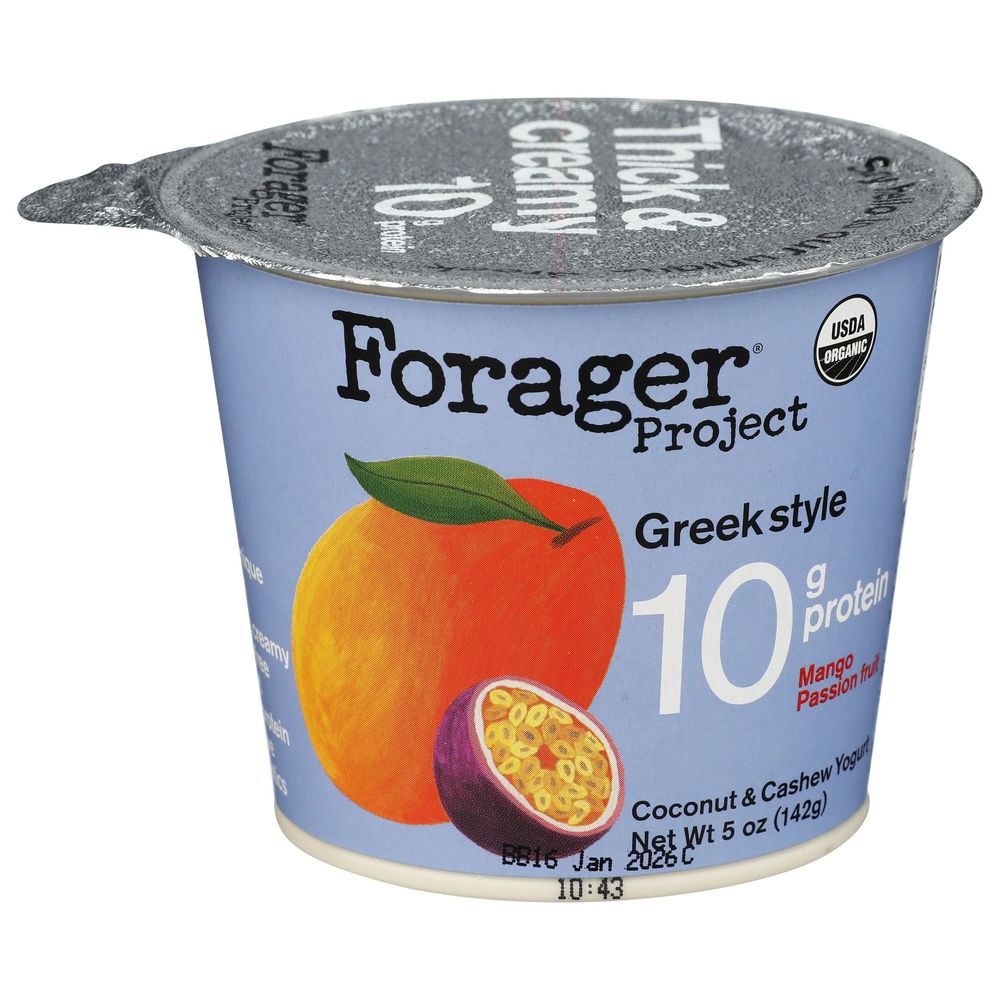 Greek Style Mango Passion Fruit Coconut and Cashew Yogurt