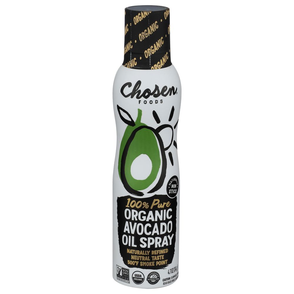 Chosen Foods Organic 100 Percent Pure Avocado Oil Spray, 4.7 Ounce -- 6 Per Case