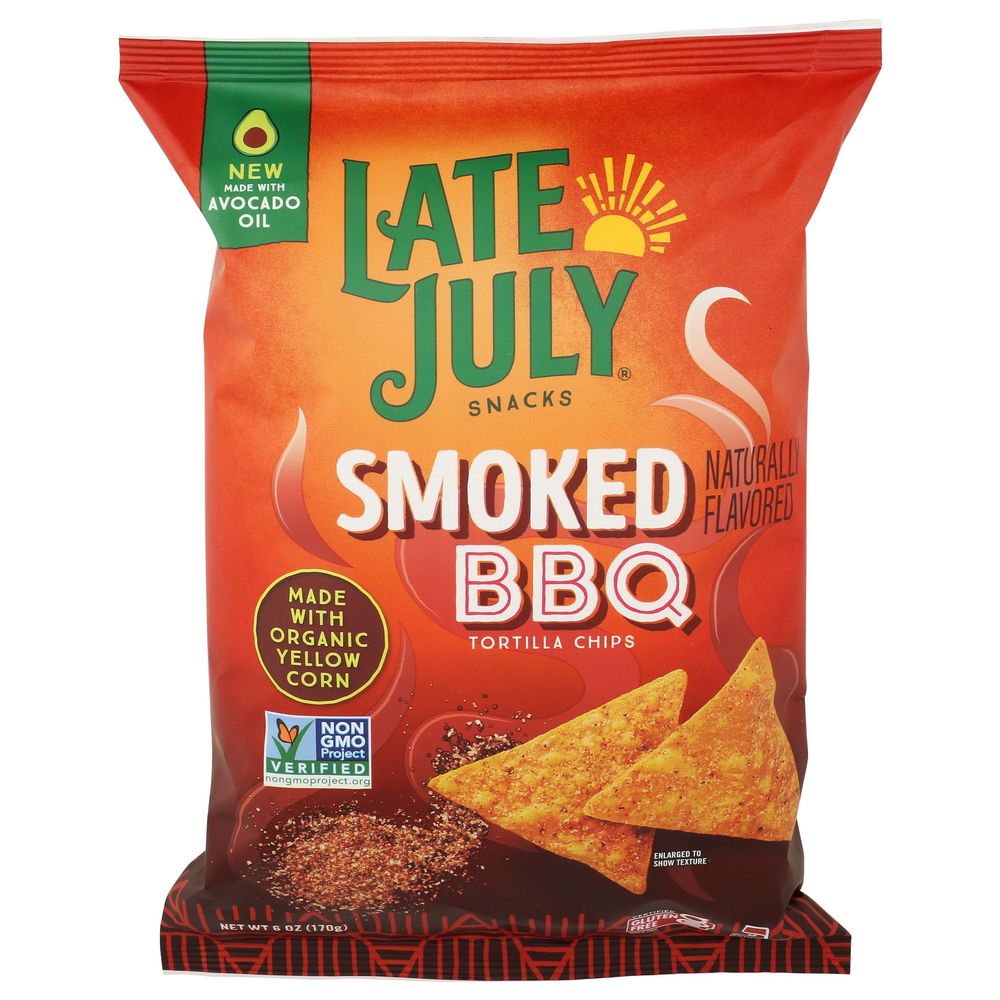 Late July Organic Smoked Bbq Tortilla Chips, 6 Ounce -- 12 Per Case