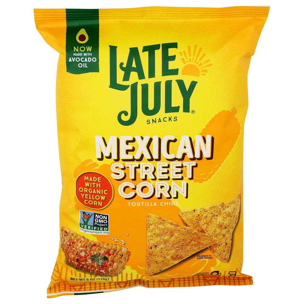 Late July Organic Mexican Street Corn Tortilla Chips, 6 Ounce -- 12 Per Case