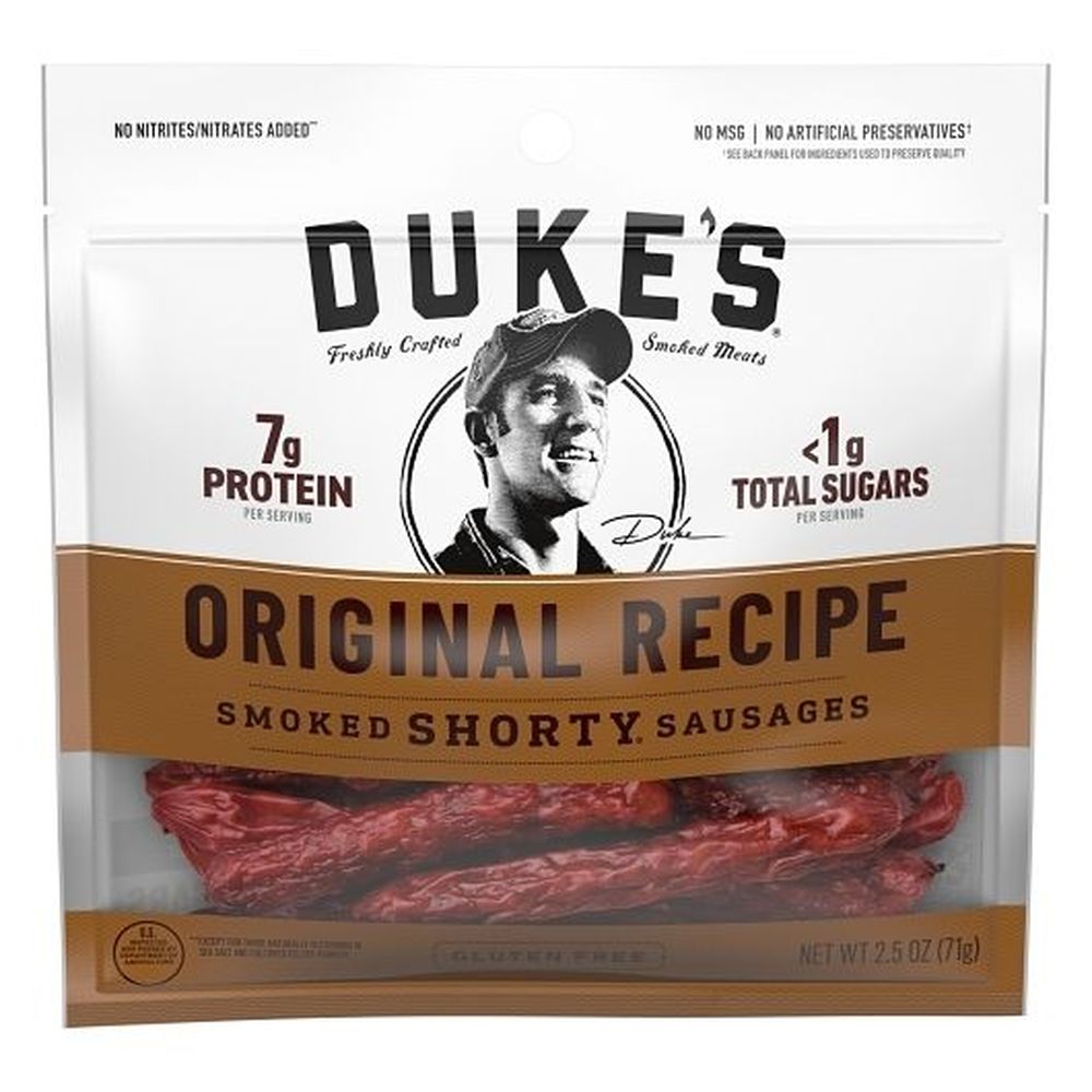 Duke's Original Recipe Smoked Shorty Sausages, 2.5 Ounce -- 7 Per Case