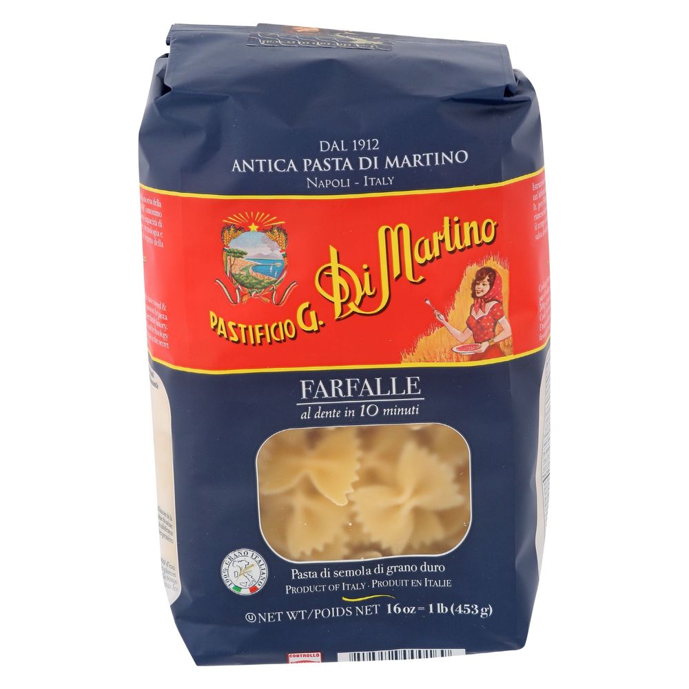Pastificio G. Di Martino Farfalle Pasta, 1 Pound -- 6 Per Case