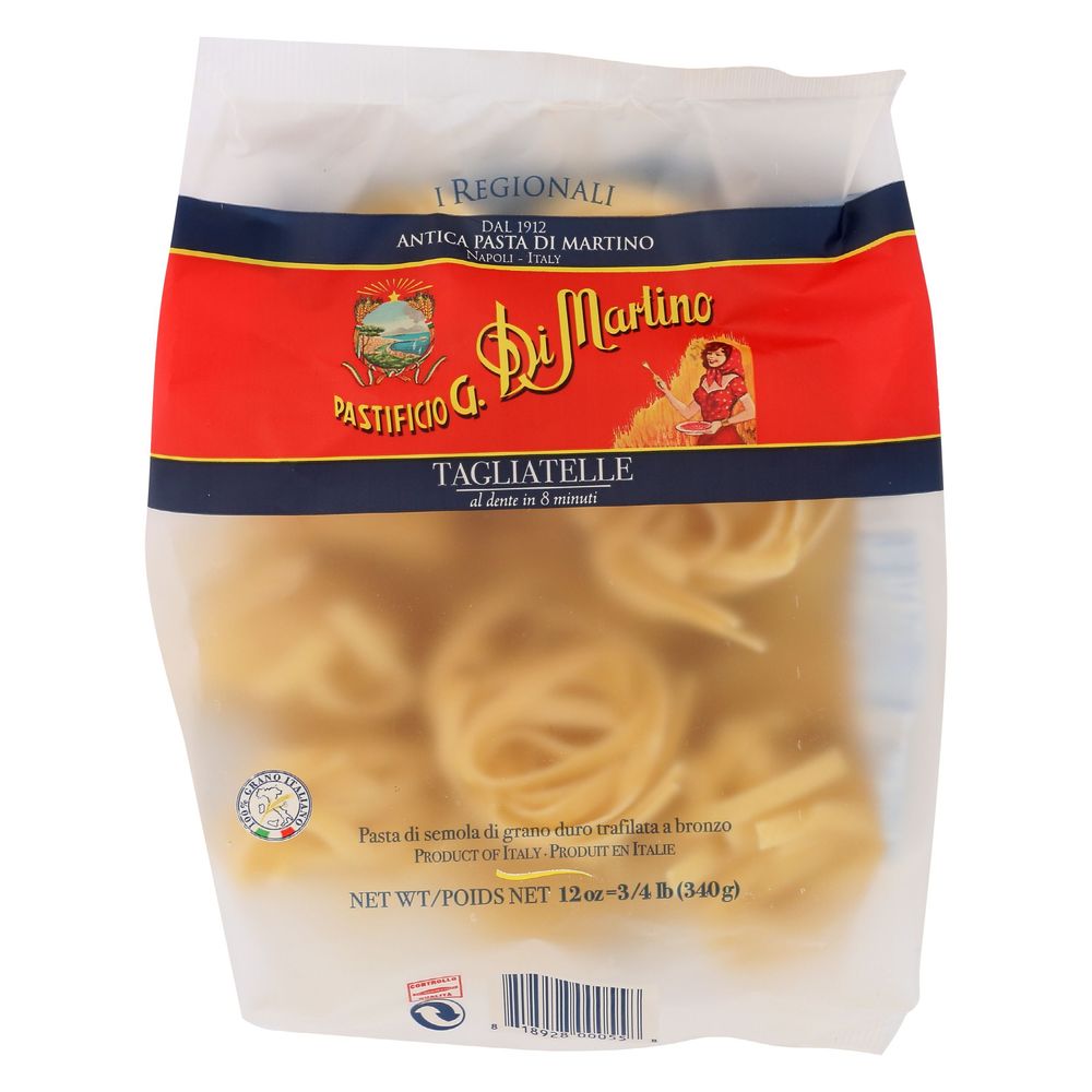 Pastificio G. Di Martino Tagliatelle Pasta, 12 Ounce -- 6 Per Case