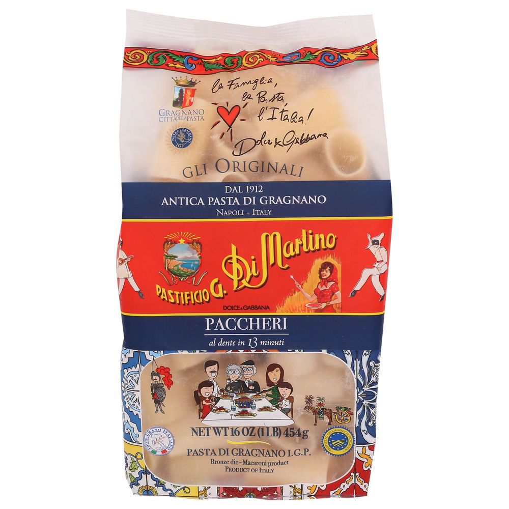 Pastificio G. Di Martino Paccheri Pasta, 1 Pound -- 6 Per Case
