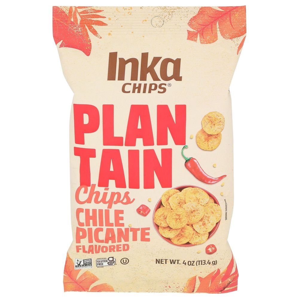 Inka Corn Chile Picante Plantain Chips, 4 Ounce -- 12 Per Case