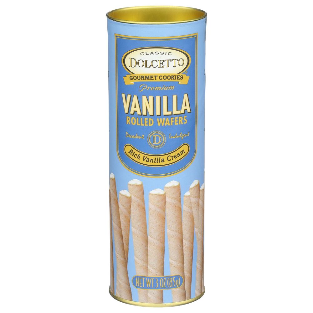 Dolcetto Vanilla Wafer Rolls, 3 Ounce -- 12 Per Case