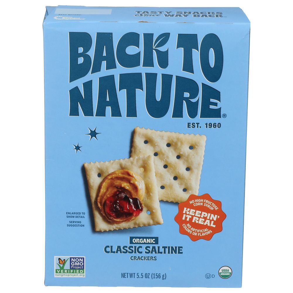 Back To Nature Organic Classic Saltine Crackers, 5.5 Ounce -- 6 Per Case