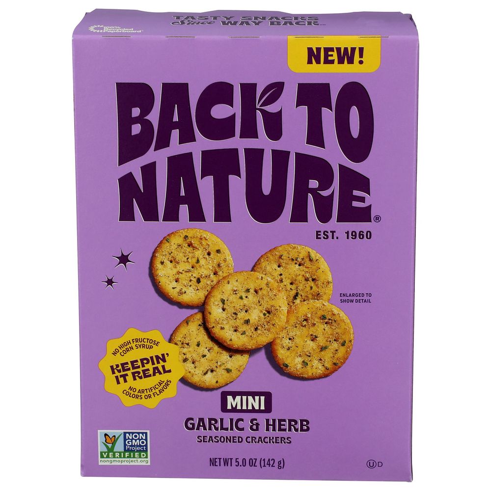 Mini Garlic and Herb Crackers