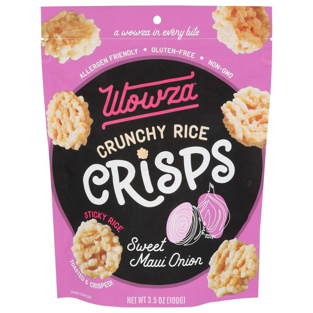 Wowza Maui Onion Rice Crisps, 3.5 Ounce -- 8 Per Case