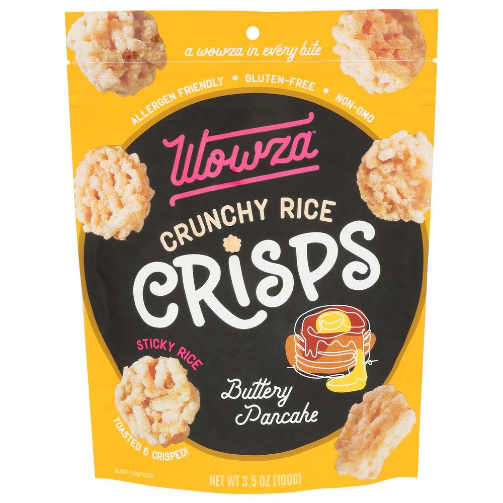 Wowza Buttery Pancake Rice Crisps, 3.5 Ounce -- 8 Per Case