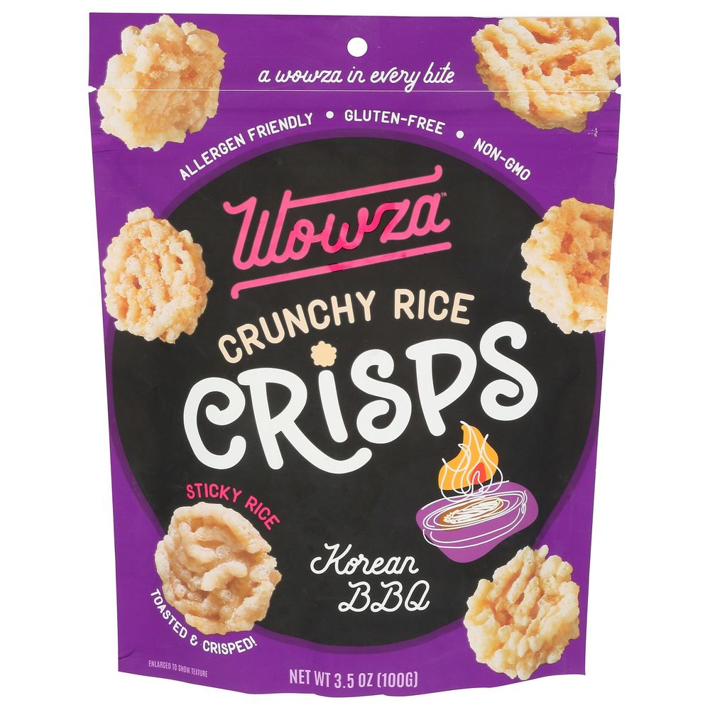 Wowza Korean Bbq Rice Crisps, 3.5 Ounce -- 8 Per Case
