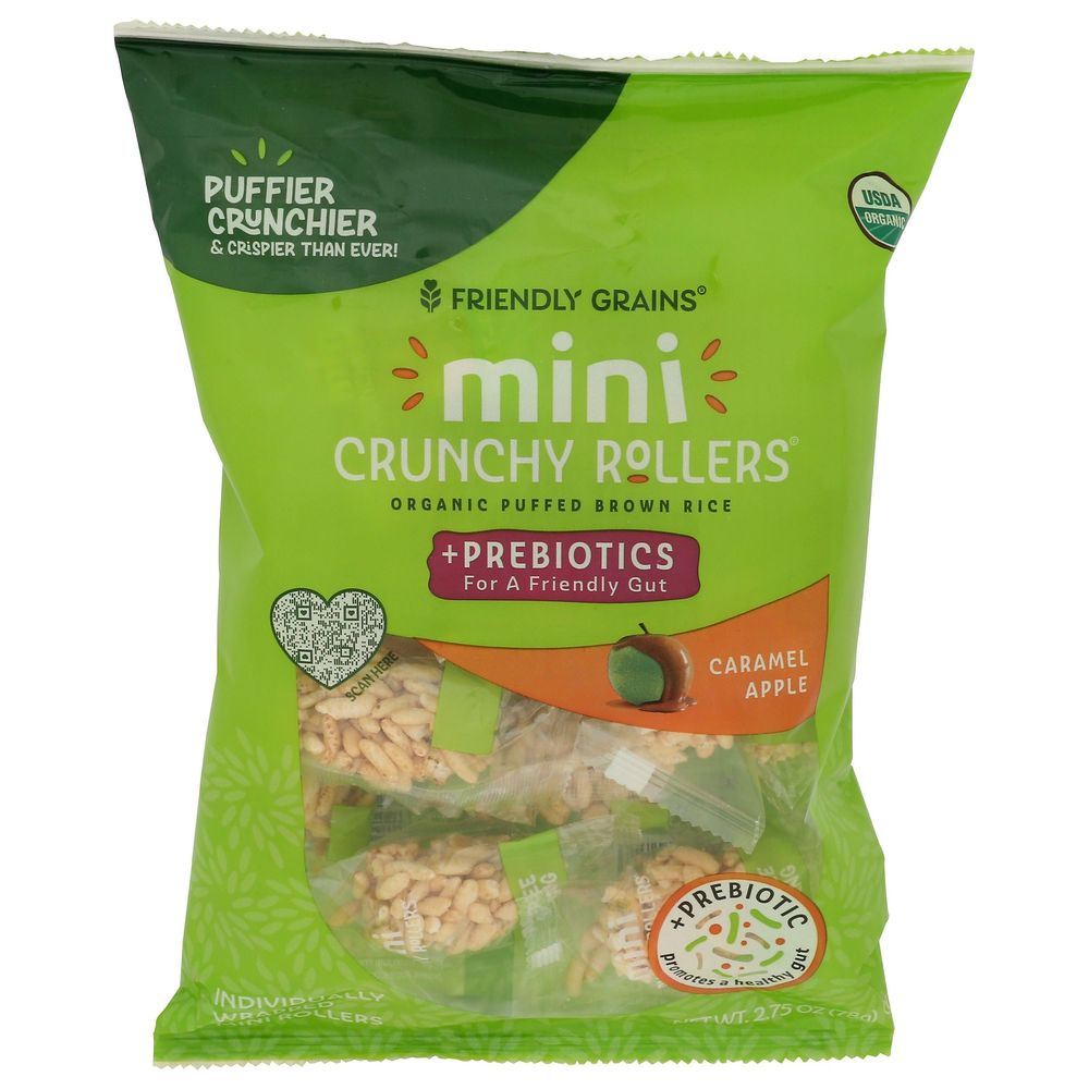 Caramel Apple Mini Crunchy Rollers with Prebiotics