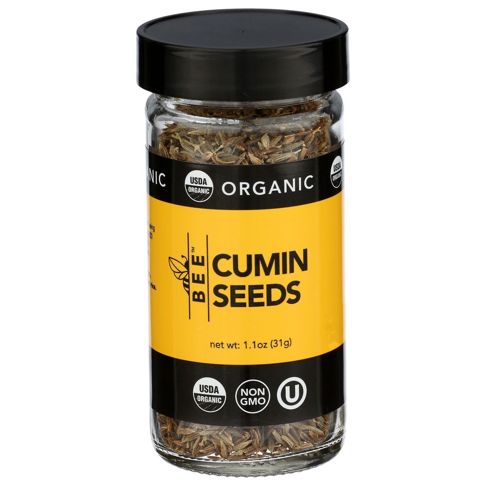 Bee Spices Organic Cumin Seeds, 1.1 Ounce -- 6 Per Case
