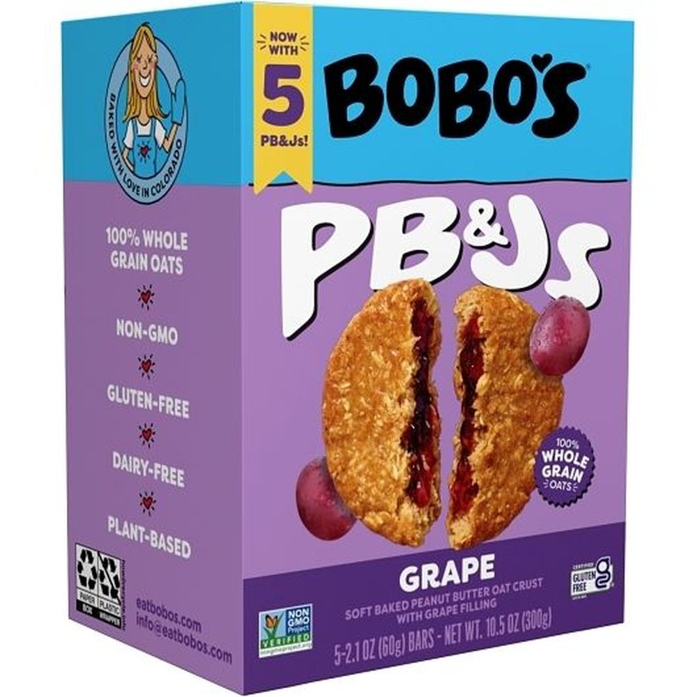 Grape Peanut Butter and Jelly Oat Bar