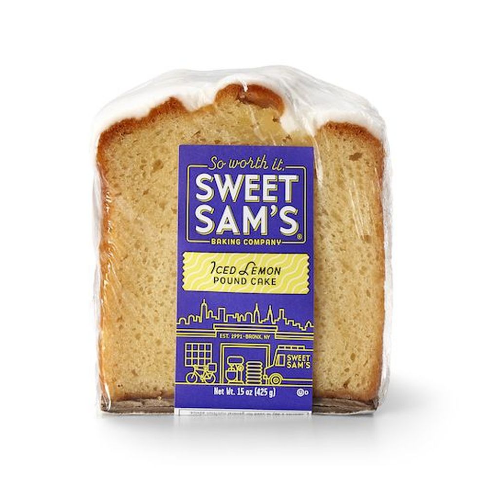 Sweet Sam's Iced Lemon Pound Cake -- 4 Per Case