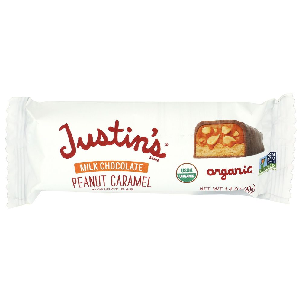 Organic Milk Chocolate Peanut Caramel Nougat Candy Bar