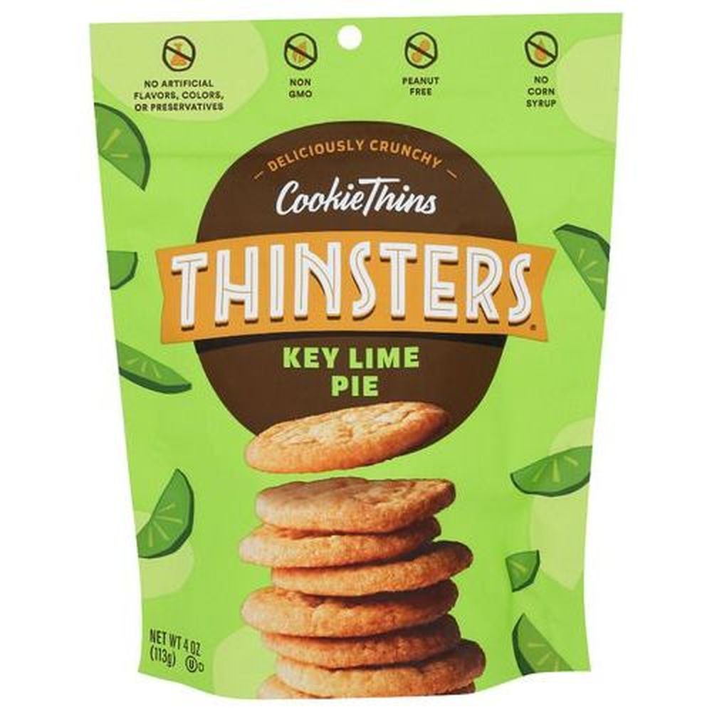 Thinsters Key Lime Pie Cookie Thins, 4 Ounce -- 12 Per Case