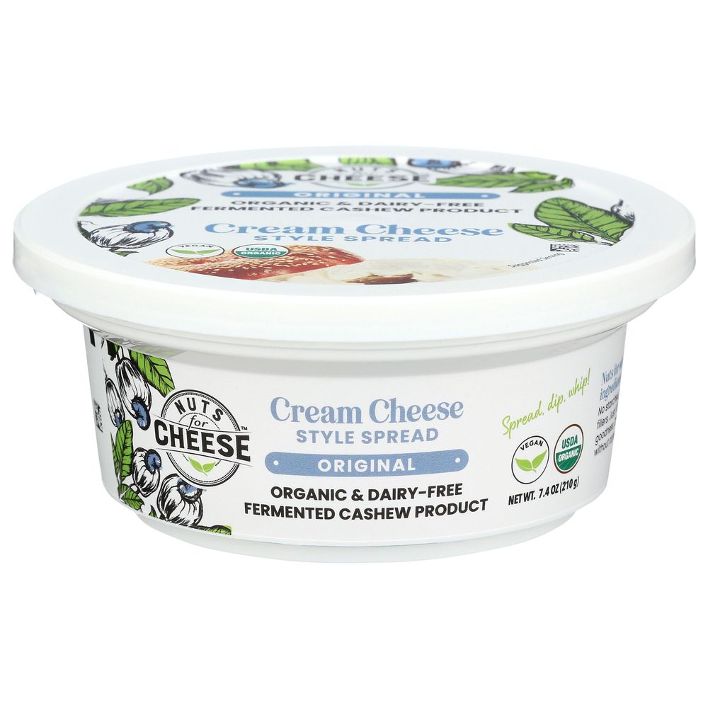 Nuts For Cheese Organic Original Cream Cheese Style Spread, 7.4 Ounce -- 6 Per Case
