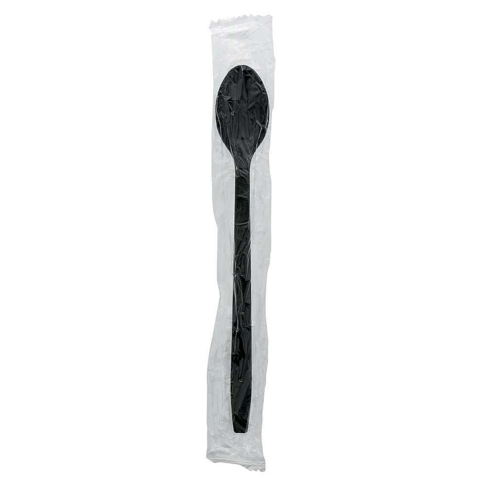 Black Polypropylene Medium-Weight Soda Spoon