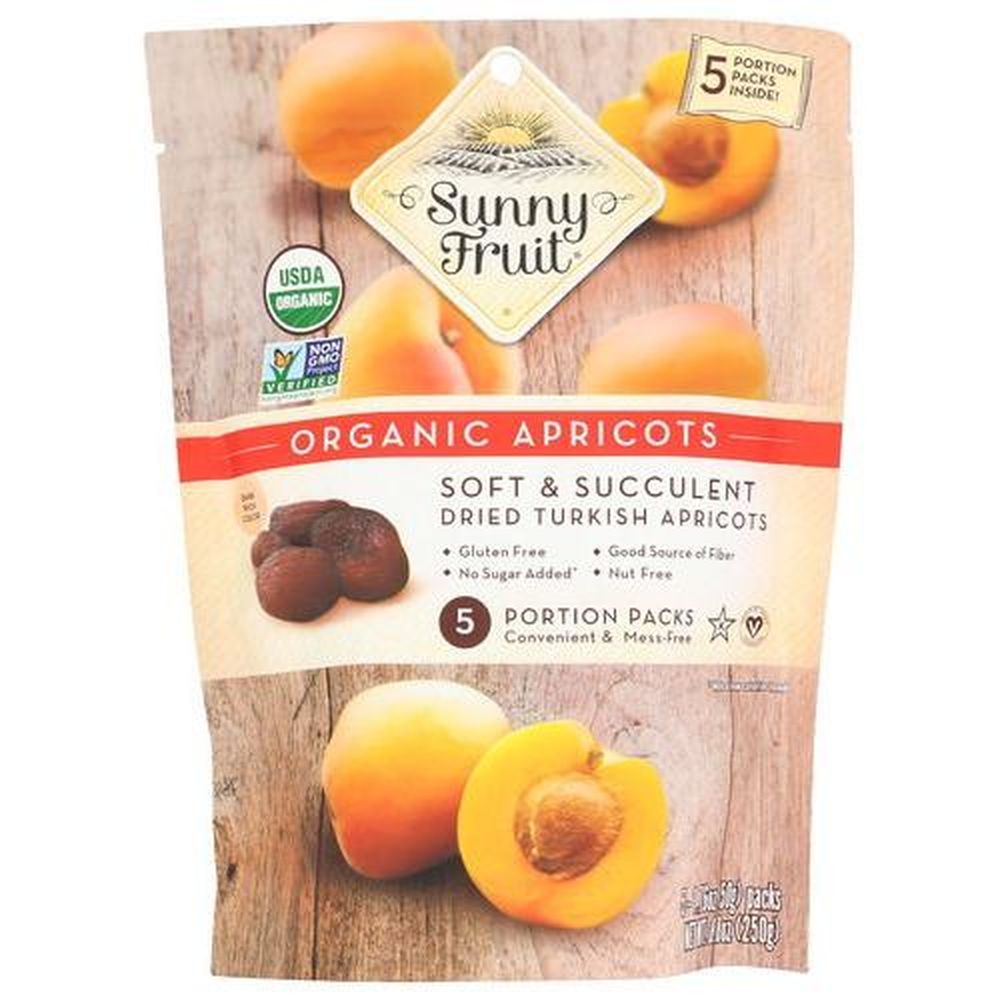 Sunny Fruit Organic Dried Apricots, 8.8 Ounce -- 6 Per Case