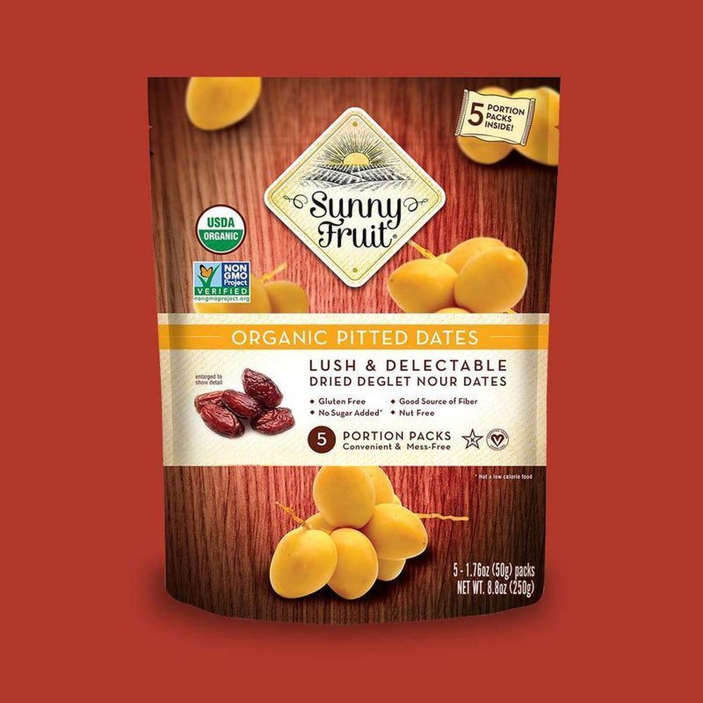 Sunny Fruit Organic Dried Pitted Dates, 8.8 Ounce -- 6 Per Case
