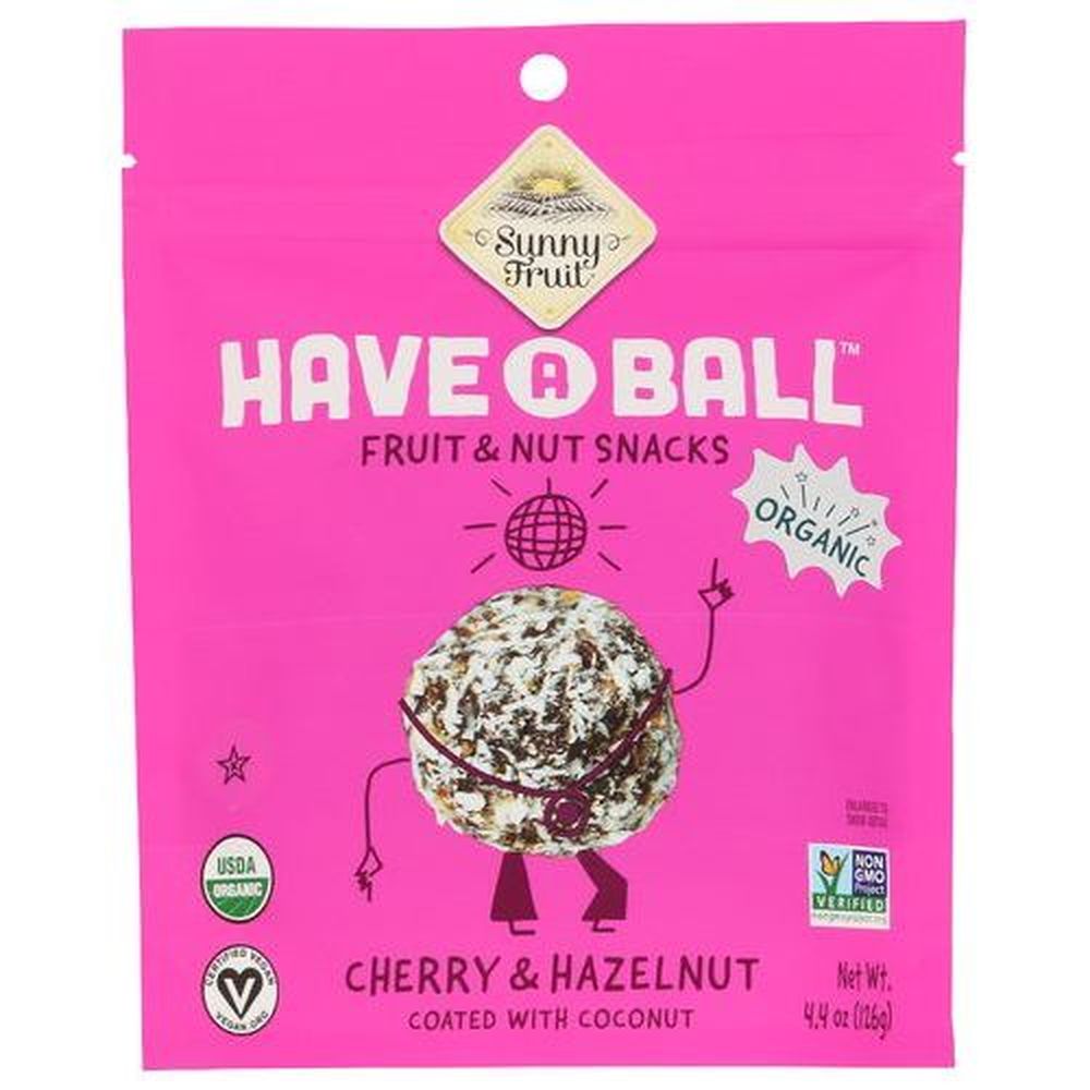 Sunny Fruit Organic Have A Ball Cherry And Hazelnut Balls, 4.4 Ounce -- 6 Per Case