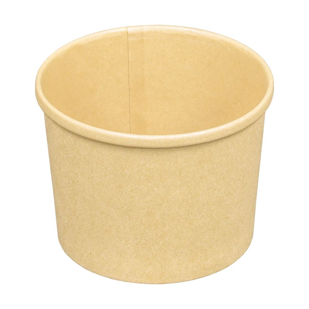 Plain Brown Kraft Soup Cup 12 Ounce