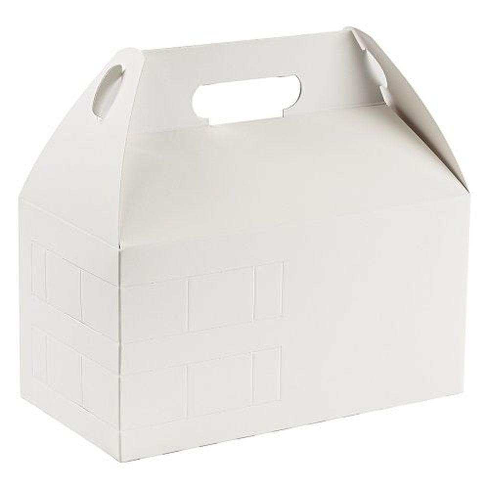 Plain White SBS Barn Top Deli Carton