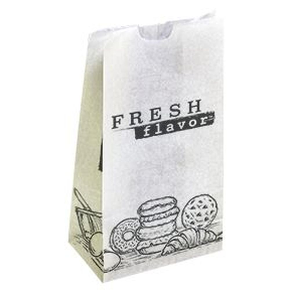 Bleached Kraft Fresh Flavor Printed Wax Bag